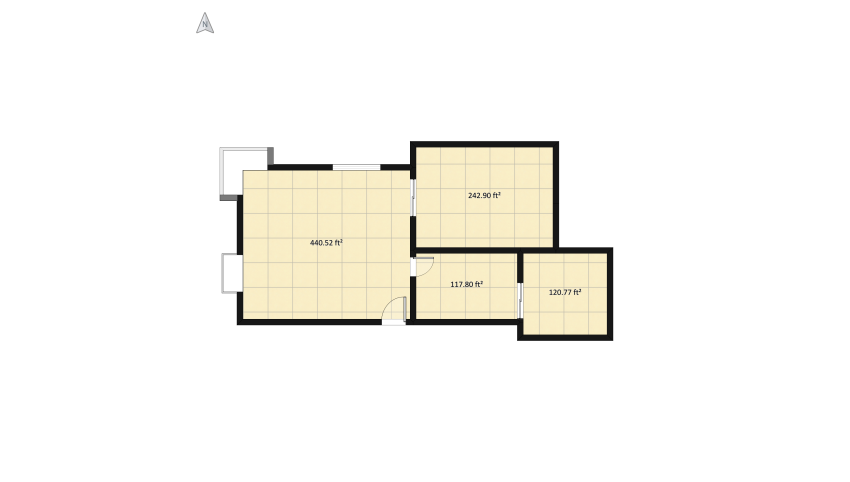 Single room floor plan 94.51