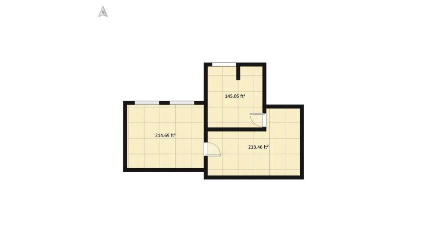 #HSDA2020Residential comfortable bedroom with bathroom and closet floor plan 57.51