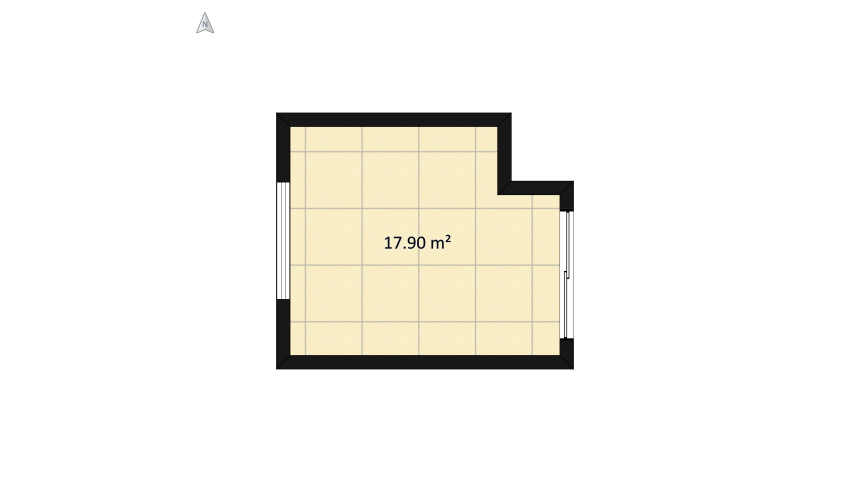 Modern Neutral Office floor plan 20.07