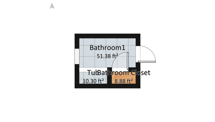 Bathroom floor plan 8.82