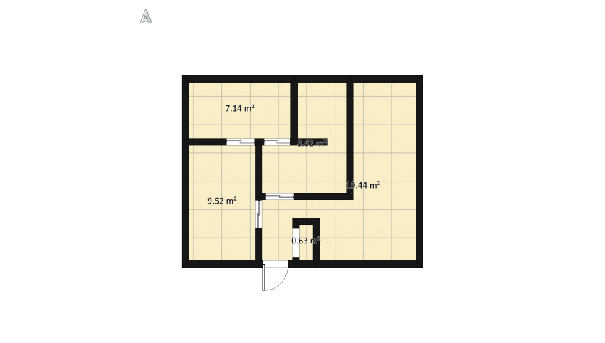 appartement 54 m2 floor plan 54.03