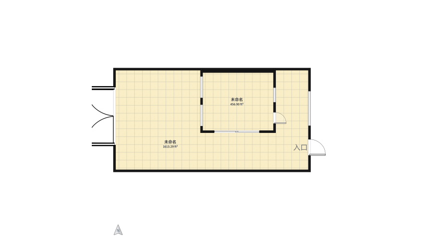 Room 1- Classic Black and White floor plan 192.33