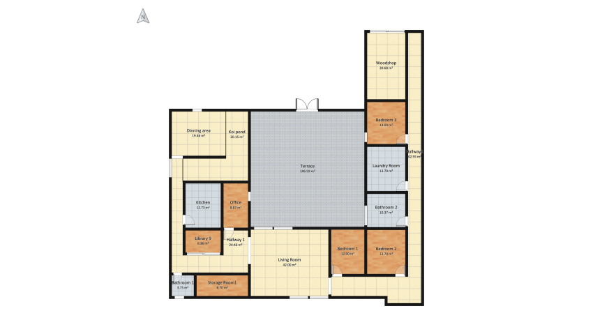 Natural apartment floor plan 771.69