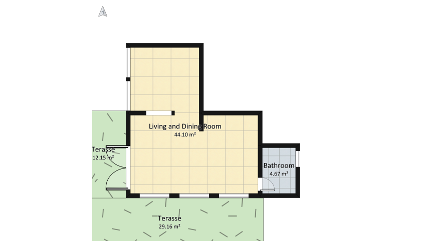 Cabin floor plan 134.88