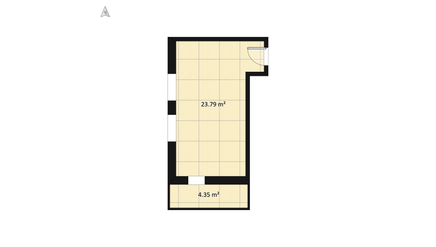 Renessans Palace - Girl's bedroom General floor plan 32.5