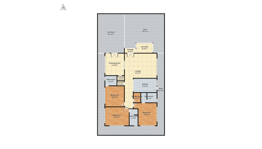 CDA F17 Housing Plan v4.1 (Three Bed) DD floor plan 411.67