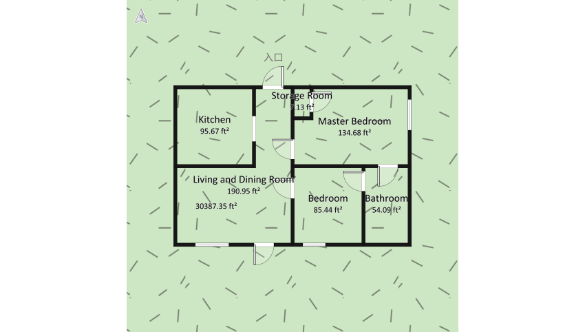 Abandoned House (Now Renovated) floor plan 2880.95