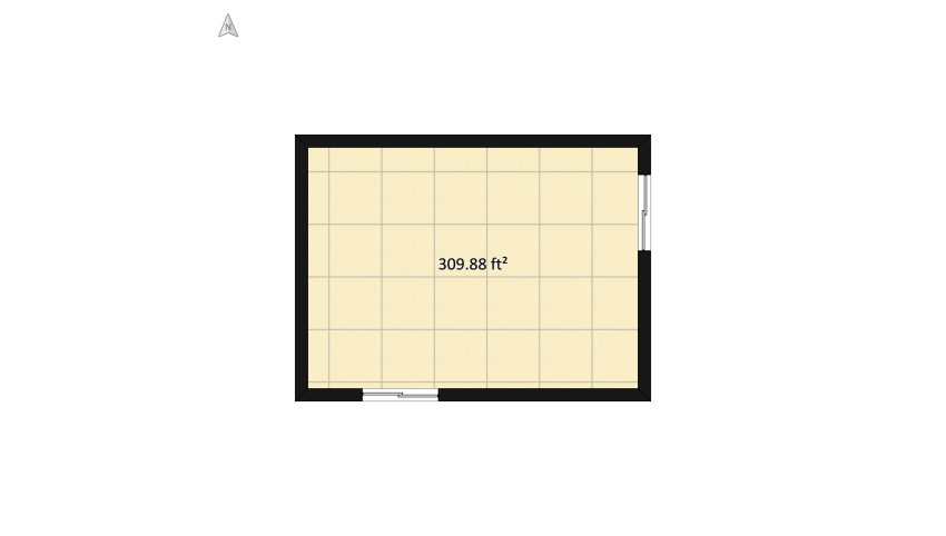 Yellow little room floor plan 31.46