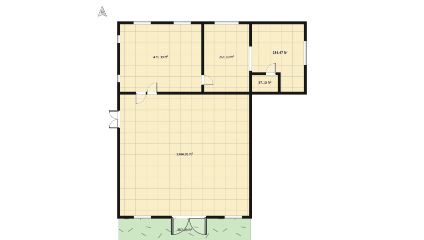 Industrial Apartment! floor plan 263.41