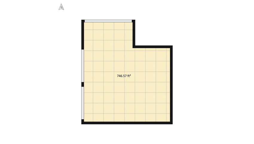 room yellow floor plan 73.68