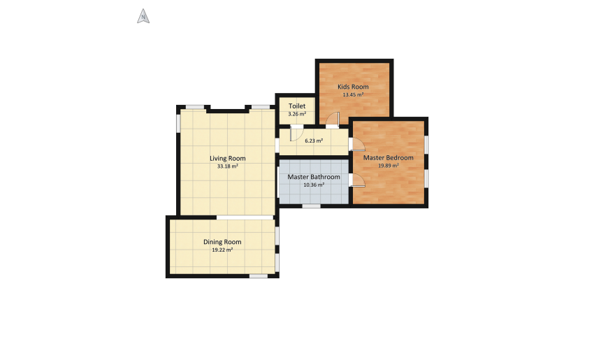 A house to my measure floor plan 118.83
