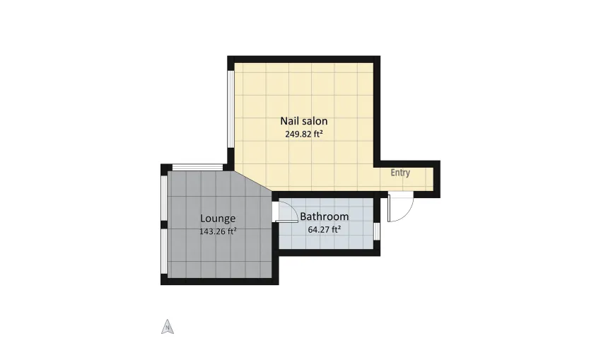 Nail salon floor plan 42.49