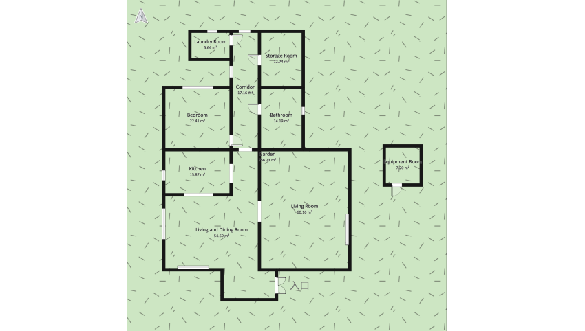 Granny's home floor plan 988.17