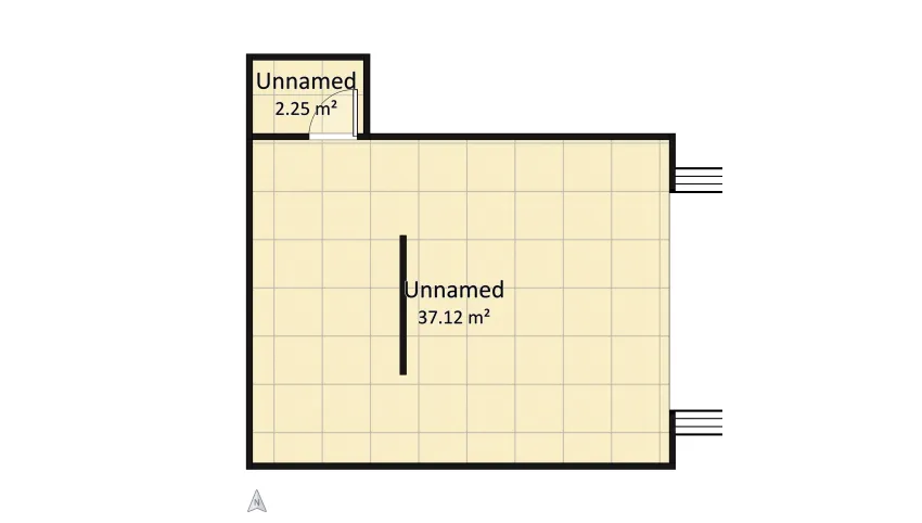 Hotel room floor plan 39.38