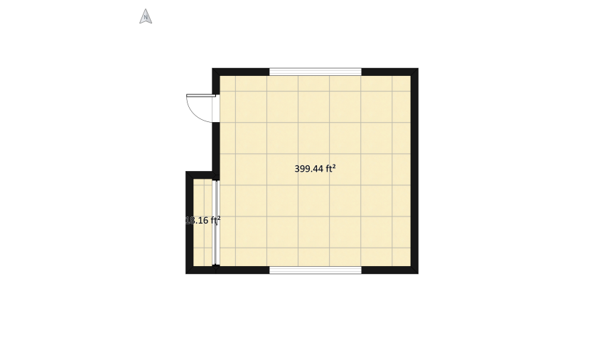 20x20 room floor plan 42.66