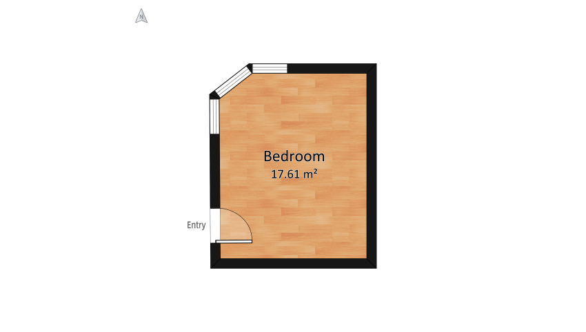Bedroom floor plan 19.75