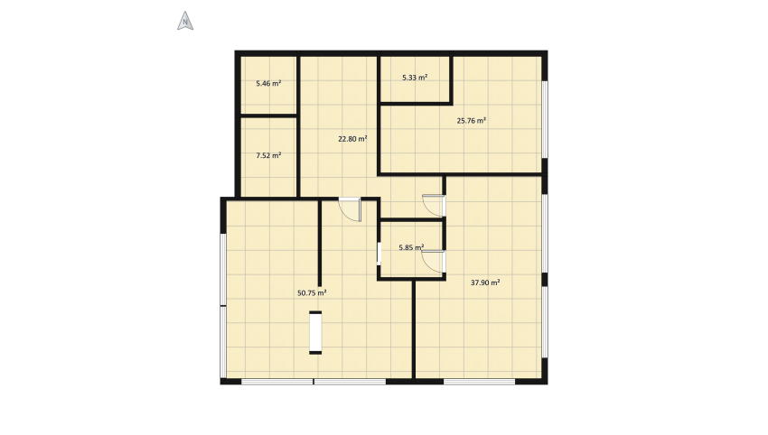 Colorful appartment floor plan 351.69