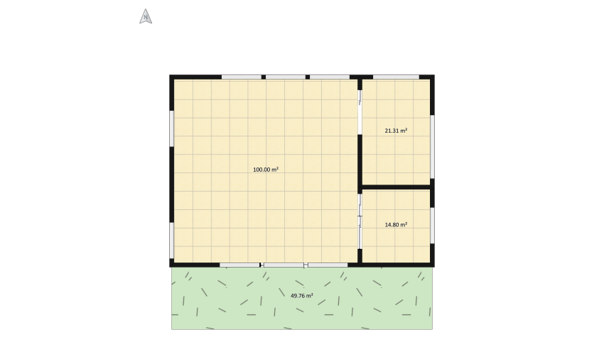 Black-and-white Mansion floor plan 194.97