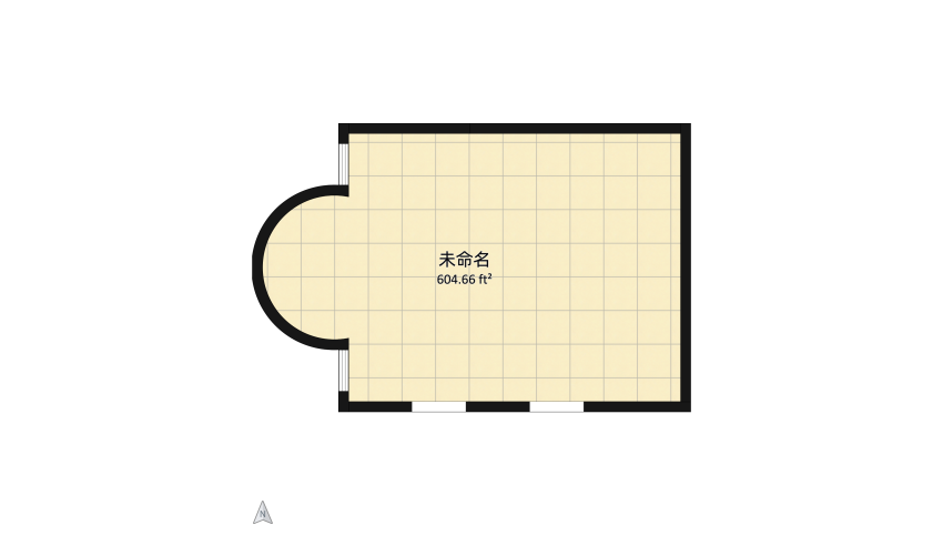 Empty Cottage Room floor plan 56.18