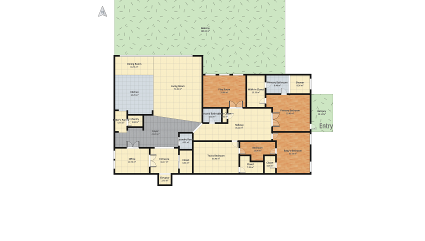 Penthouse Assignment floor plan 820.98