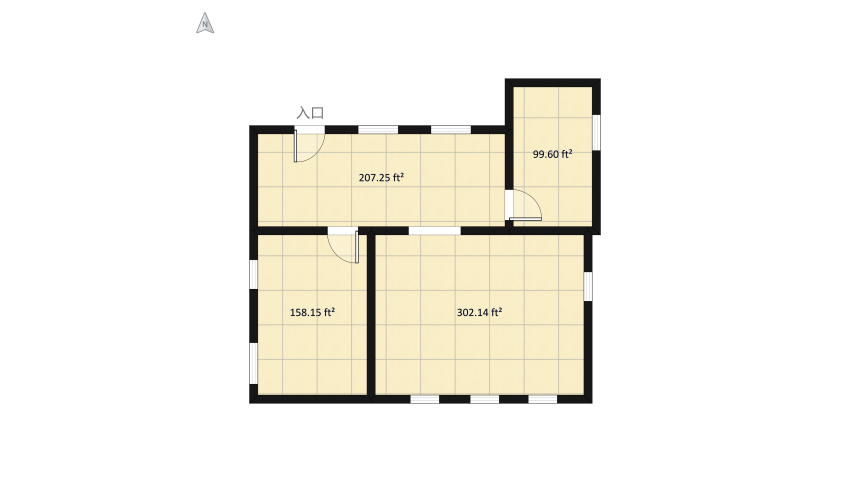 flat floor plan 79.83