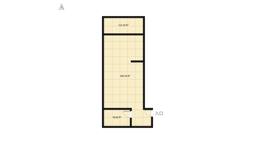 55 SQM 3D floor plan 79.82
