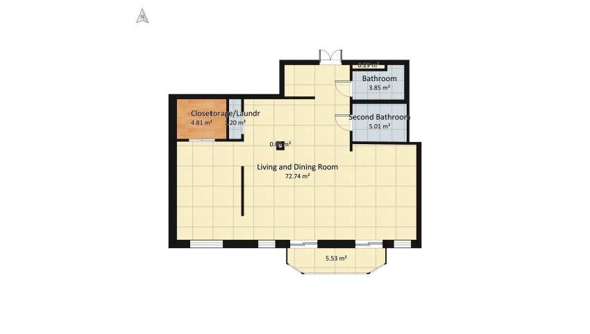 Bachelor apartment floor plan 103.62