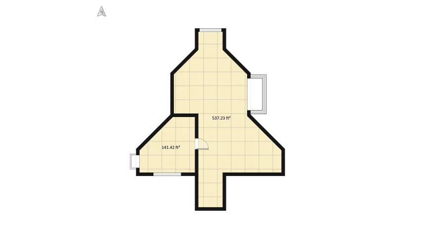 #ChristmasRoomContest -- cozy Christmas hideaway floor plan 69.4