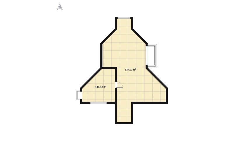 #ChristmasRoomContest -- cozy Christmas hideaway floor plan 69.4