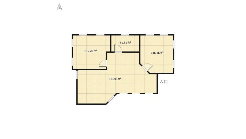 Small Cottage floor plan 63.02