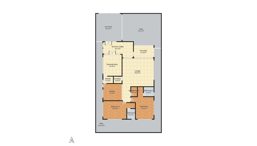Copy of CDA F17 Housing Plan v6.2b (Two Bed) DD floor plan 384.69