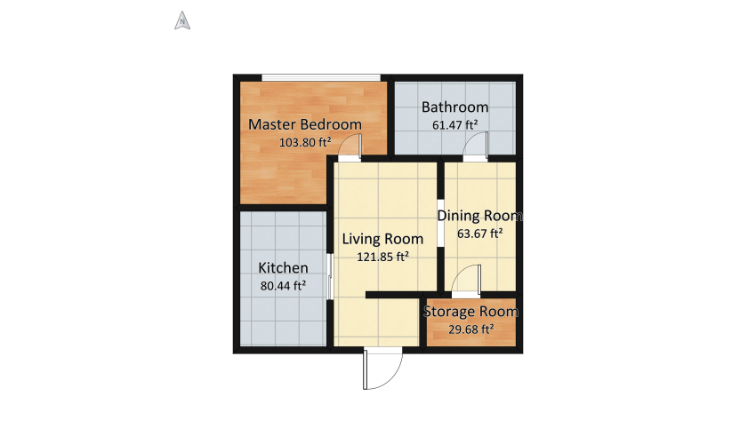 Condominium floor plan 49.16