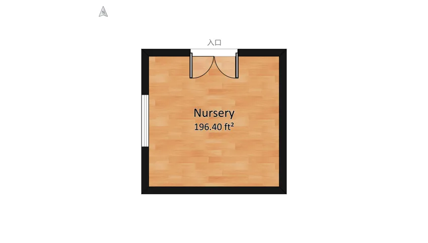 A Sweet Little Nursery floor plan 20.36