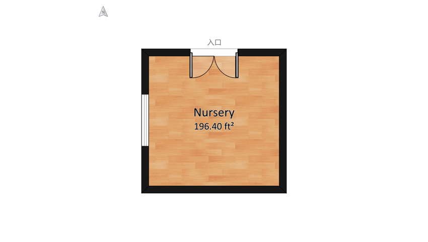 A Sweet Little Nursery floor plan 20.36