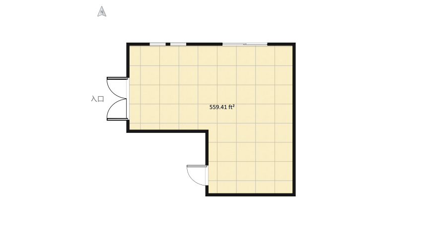 modern living/ dinning room floor plan 54.47