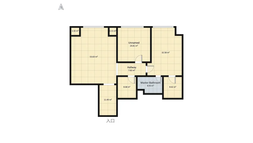 Penthouse floor plan 176.6