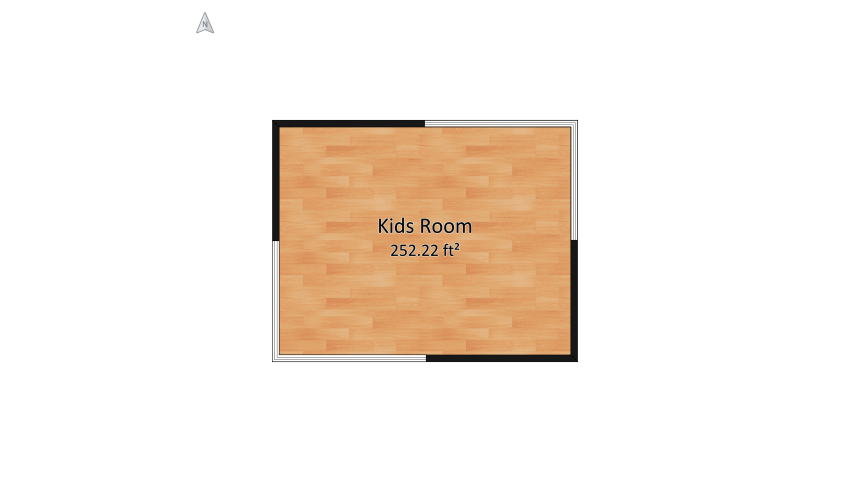 Orange/Yellow Tone Kids Room and Study floor plan 24.69