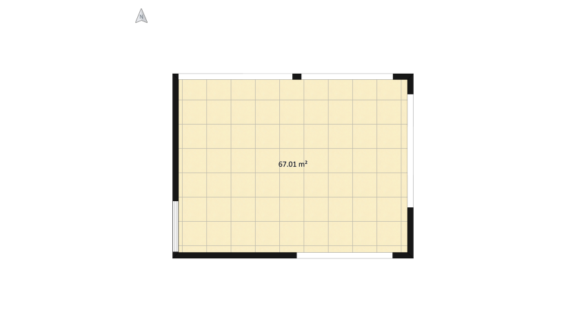 8 Industrial Style Tall Single Room floor plan 71.04