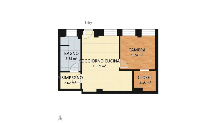 Via Palmaria - MILANO floor plan 39.16