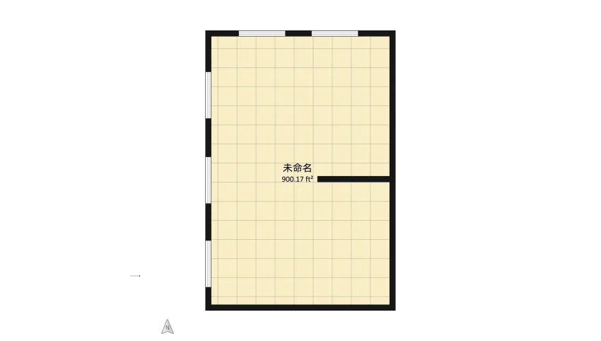 Conception d' une pièce vide floor plan 83.63