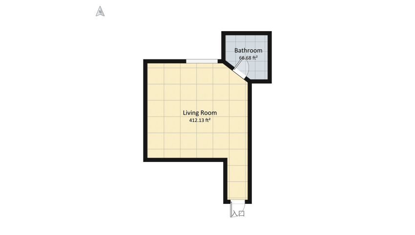 Dorm Room floor plan 49.19