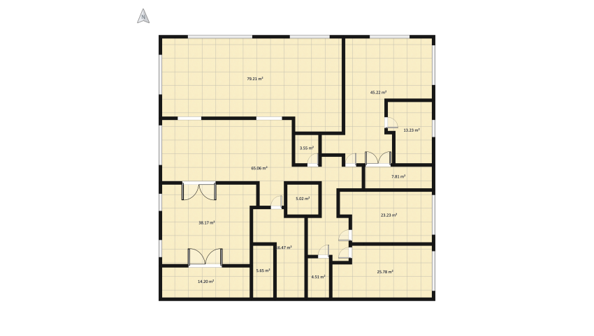 Apartment floor plan 384.53