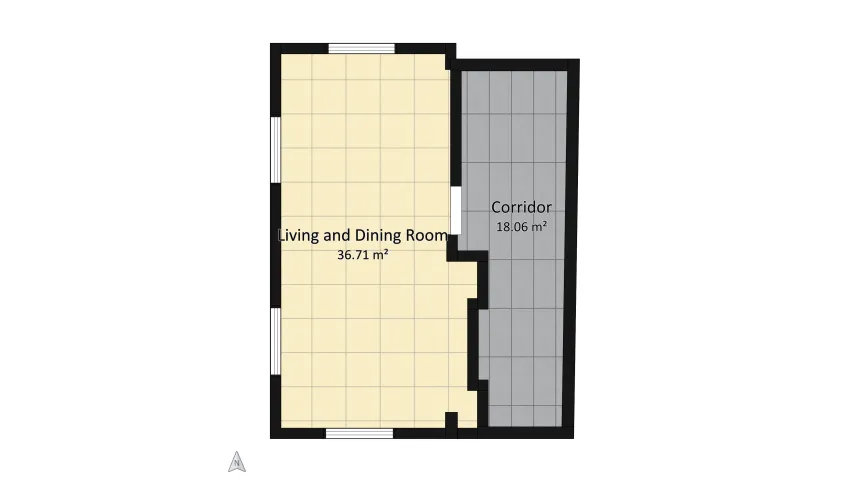 Awarta floor plan 54.77