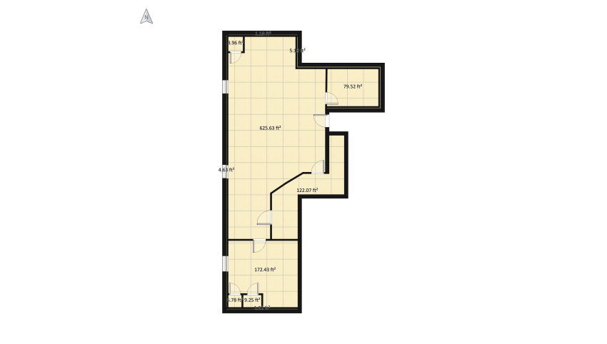 Walker Basement floor plan 109.48