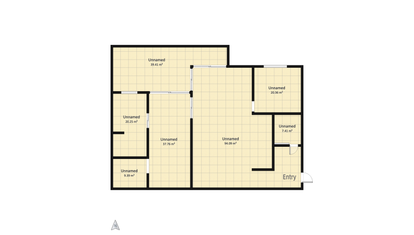 Scandinavian Apartment floor plan 228.69