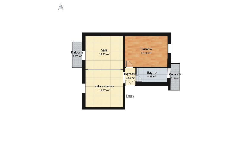 Casa mia floor plan 76.66