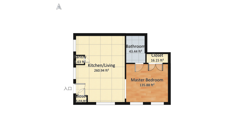 A Streetcar Named Desire - Stella and Stanley's Apartment floor plan 48.24
