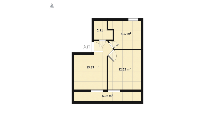 Appartamento 2 floor plan 49.32