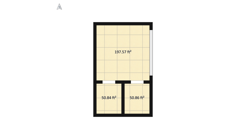 Geometric Bedroom floor plan 32.13