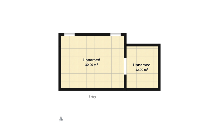 Green bedroom floor plan 42